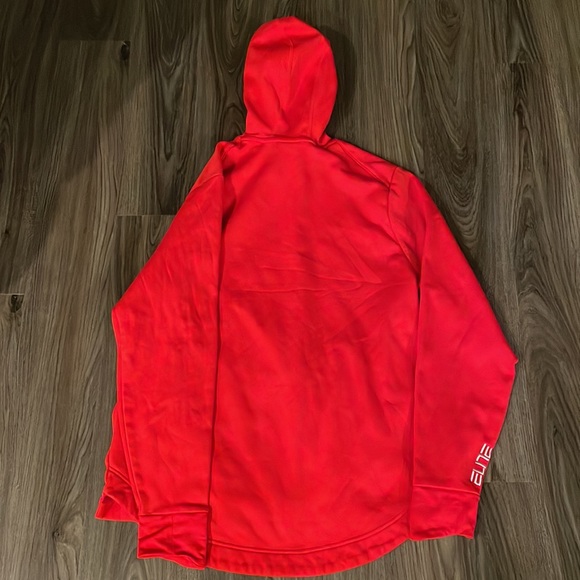 Ohio State Buckeye Nike Elite Dry -Fit Basketball Hoodie Size Large Red - Picture 2 of 4